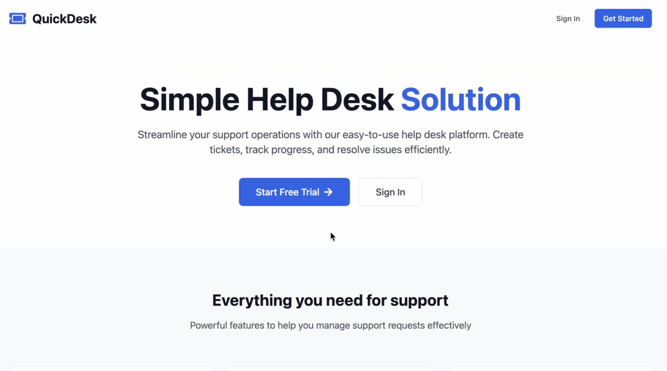 QuickDesk — Helpdesk System